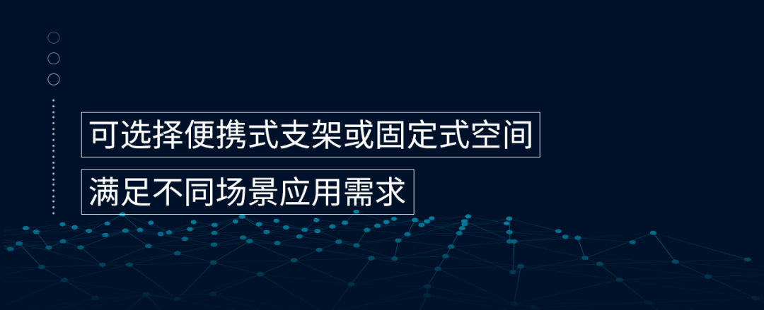 滿足不同場景應用需求 可選擇便攜式支架或固定式空間